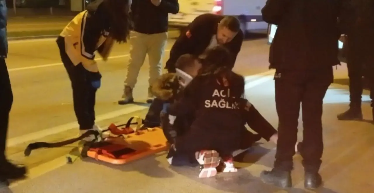 Bursa'da akılalmaz kaza! Üst geçidi kullanmadı, canından oluyordu 4