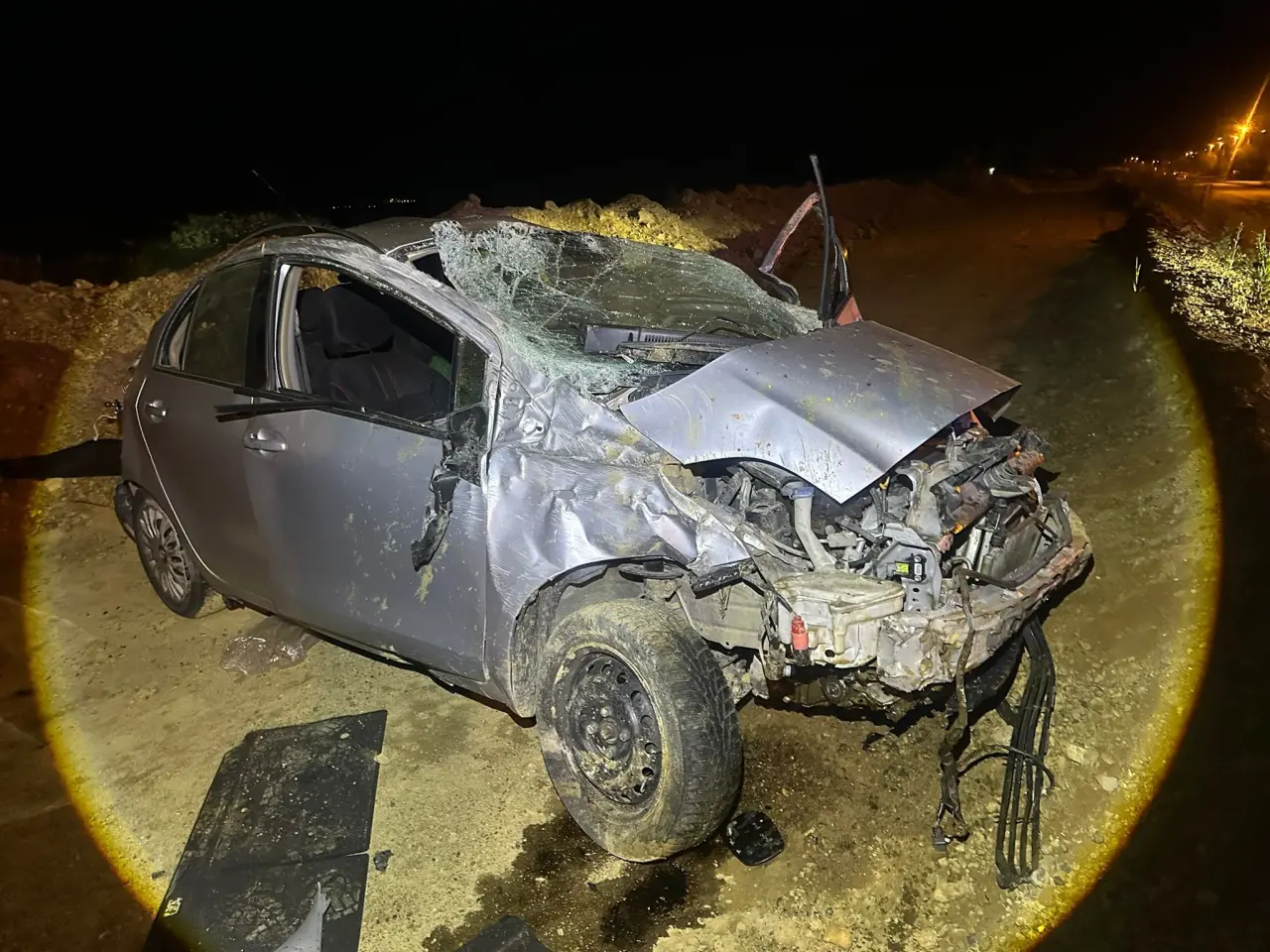 Keşan-Enez yolunda feci kaza! Otomobil takla attı: 2 yaralı 1