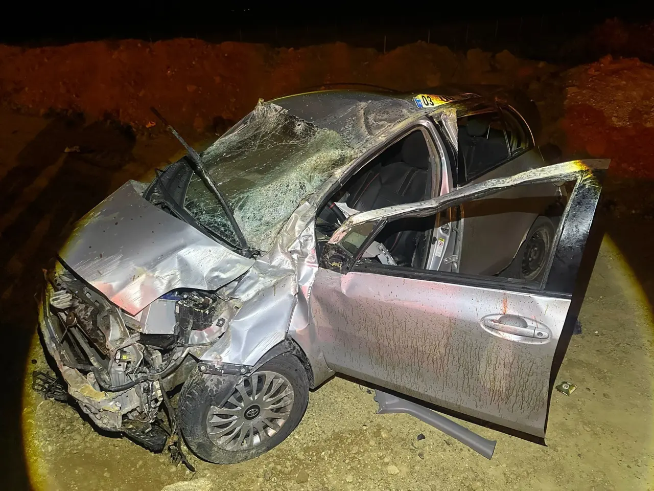 Keşan-Enez yolunda feci kaza! Otomobil takla attı: 2 yaralı 2